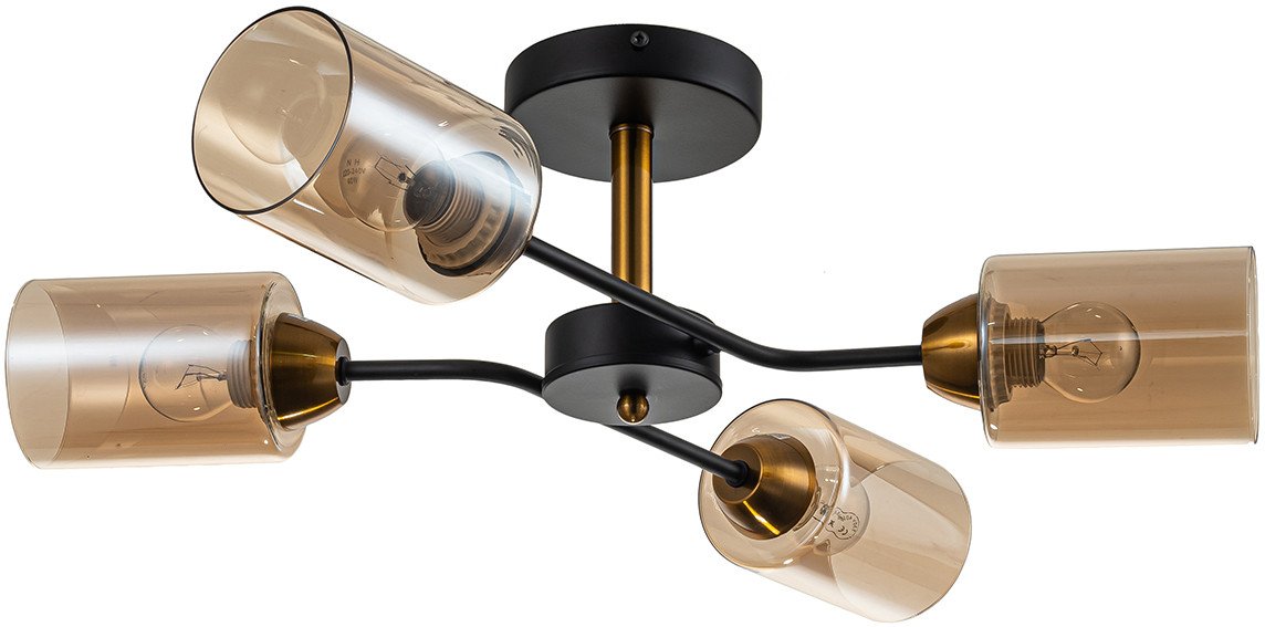 

Припотолочная люстра Escada Vertigo 1131/4P (Black/Gold)