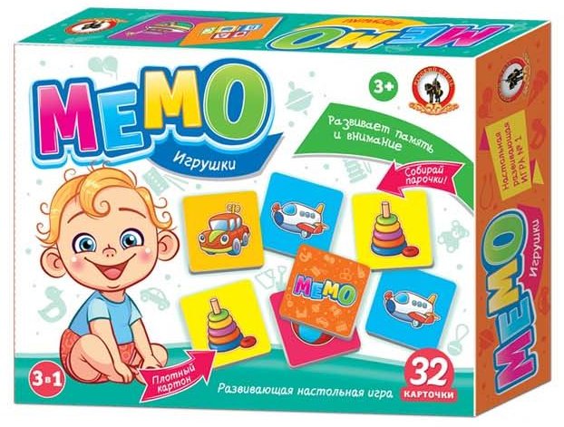 

Детская настольная игра Русский стиль Мемо игрушки 03455