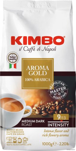 Кофе Kimbo Aroma Gold 100% Arabica в зернах 1 кг