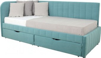 Кровать-тахта DiArt София левая (велюр Ultra Mint)