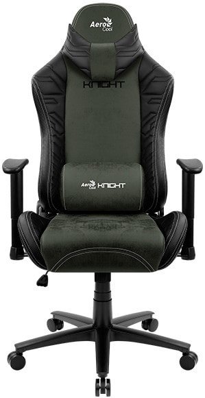 

Игровое (геймерское) кресло AeroCool Knight Hunter Green (черный/зеленый)