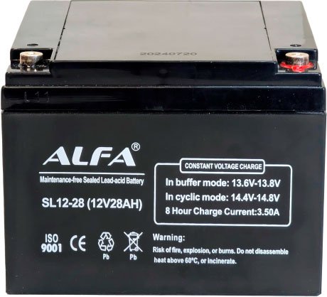 

Аккумулятор для ИБП ALFA SL12-28 (12V-28Ah)