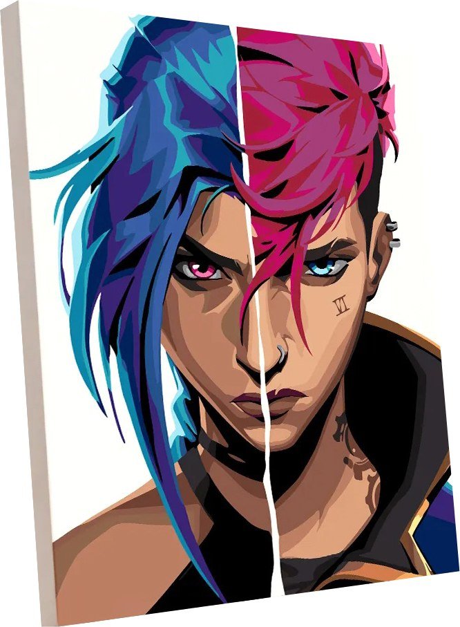 

Картина по номерам PaintLine Джинкс и Вай PL-00356