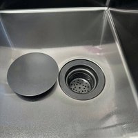 Кухонная мойка Roxen Simple 560220-70B PVD графит (с коландером и дозатором)