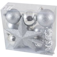 Елочная игрушка Волшебная страна SYCB17-517 18 шт (серебристый)