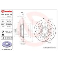  Brembo 0991671X