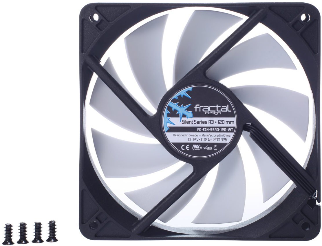 

Вентилятор для корпуса Fractal Design Silent R3 120мм FD-FAN-SSR3-120-WT