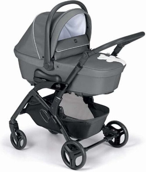 

Универсальная коляска CAM Tris Fluido Easy (3 в 1, белый медвежонок, антрацит-черный)