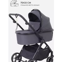 Универсальная коляска Rant Basic Wave RA162 (2 в 1, graphite)