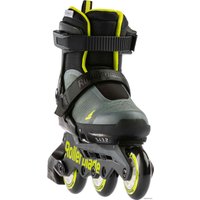 Роликовые коньки Rollerblade Microblade Free 3WD 2021 (р. 28-32, антрацит/лайм)