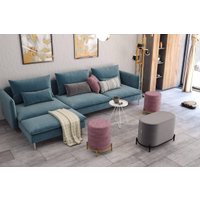 Пуфик Sheffilton SHT-B7 (угольно-серый/черный муар)