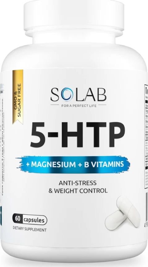 

Комплекс Solab 5-HTP с магнием и витаминами группы В (60 капсул)