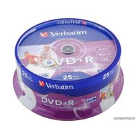 DVD+R диск Verbatim 4.7Gb 16x 43500 (25 шт.)