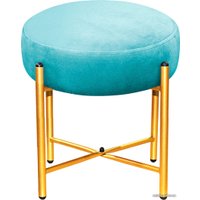 Пуфик Sheffilton SHT-B4 (голубая пастель/золото)