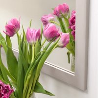 Зеркало Алмаз-Люкс MF-1 8060 Cashmere 80х60 см (в раме МДФ/кашемир)