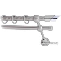 Карниз для штор Lm Decor Луна (сатин, витая, 3м 16мм, 2 ряда)