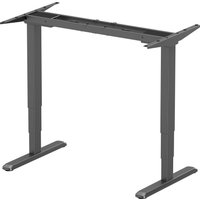 Стол для работы стоя ErgoSmart Unique Ergo Desk 1380x800x18мм (альпийский белый/черный)