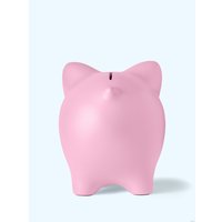 Копилка для денег PIG BANK свинка-копилка XL Барби (нежно-розовый)