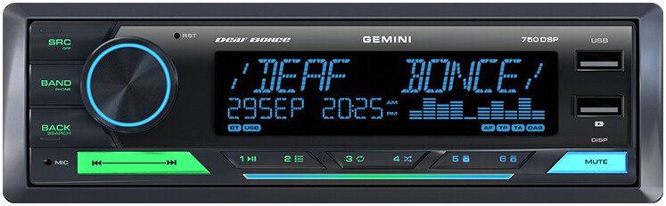 USB-магнитола Deaf Bonce Gemini 750DSP