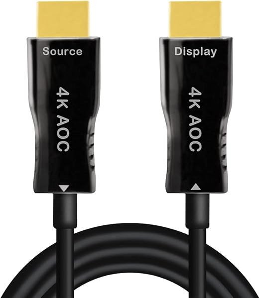Кабель USBTOP Optical UltraHD HDMI v2.0 HDMI - HDMI (200 м, черный)