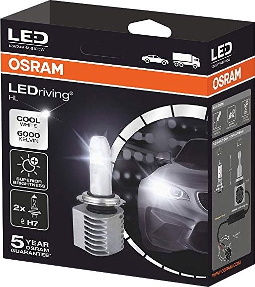 

Светодиодная лампа Osram H7 65210CW 2шт
