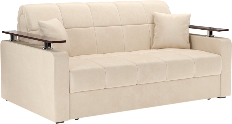 

Диван Мебель-АРС Аккордеон Бакли ППУ 120x200 (бархат бежевый Star Velvet 6 Light Beige)