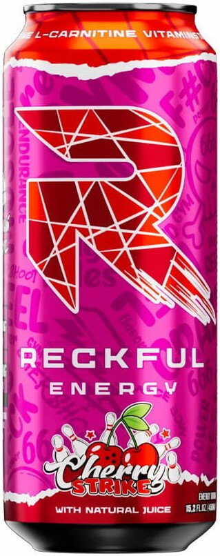 L-карнитин Reckful Energy Drink (клубничный восторг, 450мл)