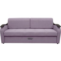 Диван Сириус Лидер-2 НПБ 215x110 (Eva 13 велюр светло-фиолетовый)