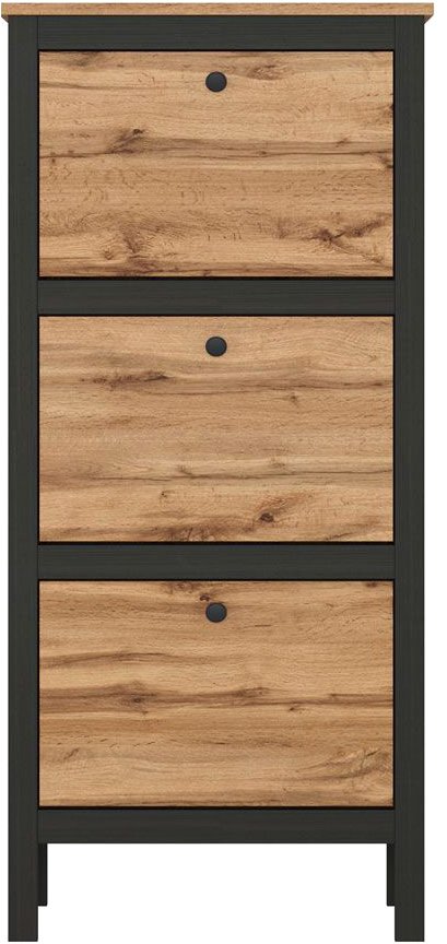 

Тумба для обуви Black Red White Loft SFB3B/50 (дуб вотан/черный матовый)