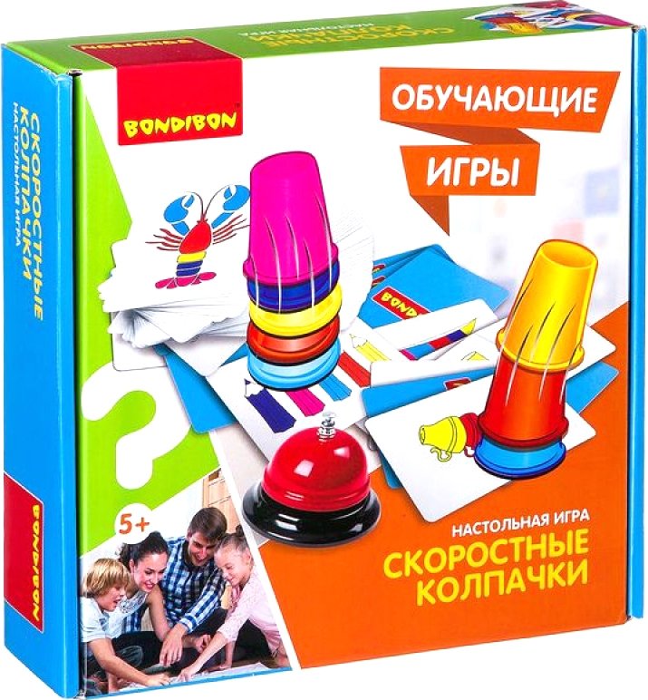 

Настольная игра Bondibon Скоростные колпачки