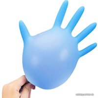 Нитровиниловые перчатки Wally Plastic S 100 шт (синий)