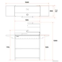 Мангал для дачи Gratar Professional Standart BBQ PSB 3000