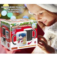 Кружка Bondibon новогодняя Хамелеон. Зимнее волшебство ВВ5638