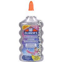 Клей силикатный Elmers Glitter Glue 2077255 (серебристый)