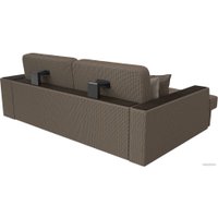 Угловой диван Лига диванов Брюссель левый 110660L (рогожка корфу 03)