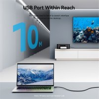 Кабель Vention CBMBL USB Type-A (10 м, черный)
