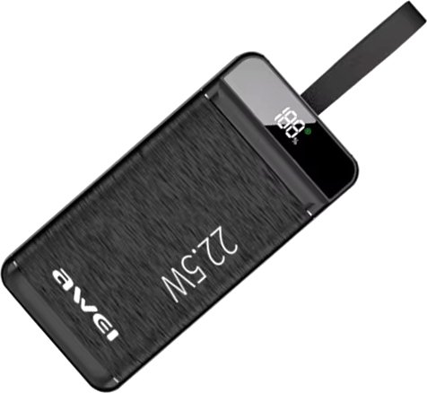 

Внешний аккумулятор Awei P142K 50000mAh (черный)