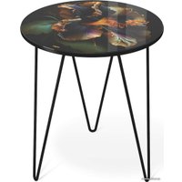 Журнальный столик Sheffilton SHT-CT27 (ночной цветок/черный муар)