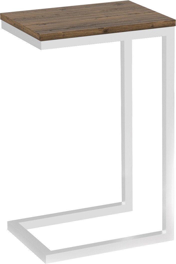 

Приставной столик TMB Loft Роксет Дуб 300х400 (выбеленное дерево/белый)
