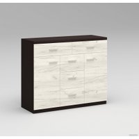 Комод Миркомодоф Милтон 16 (венге луизиана/дуб крафт белый)