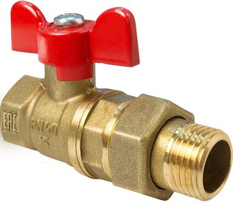 Фитинг Valfex Шаровый кран ВР/НР ручка-бабочка 1/2" с американкой