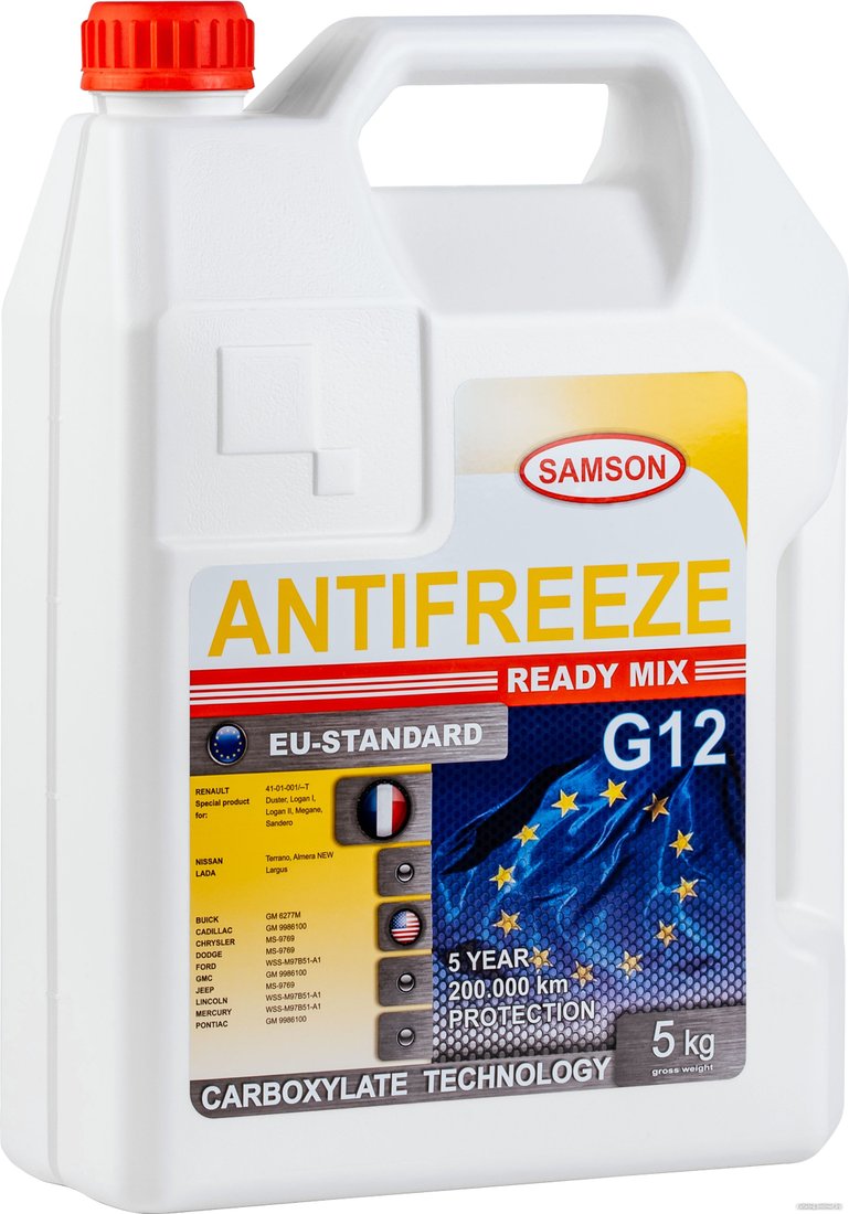 Антифриз Samson EU-Standard G12 Ready Mix 5кг