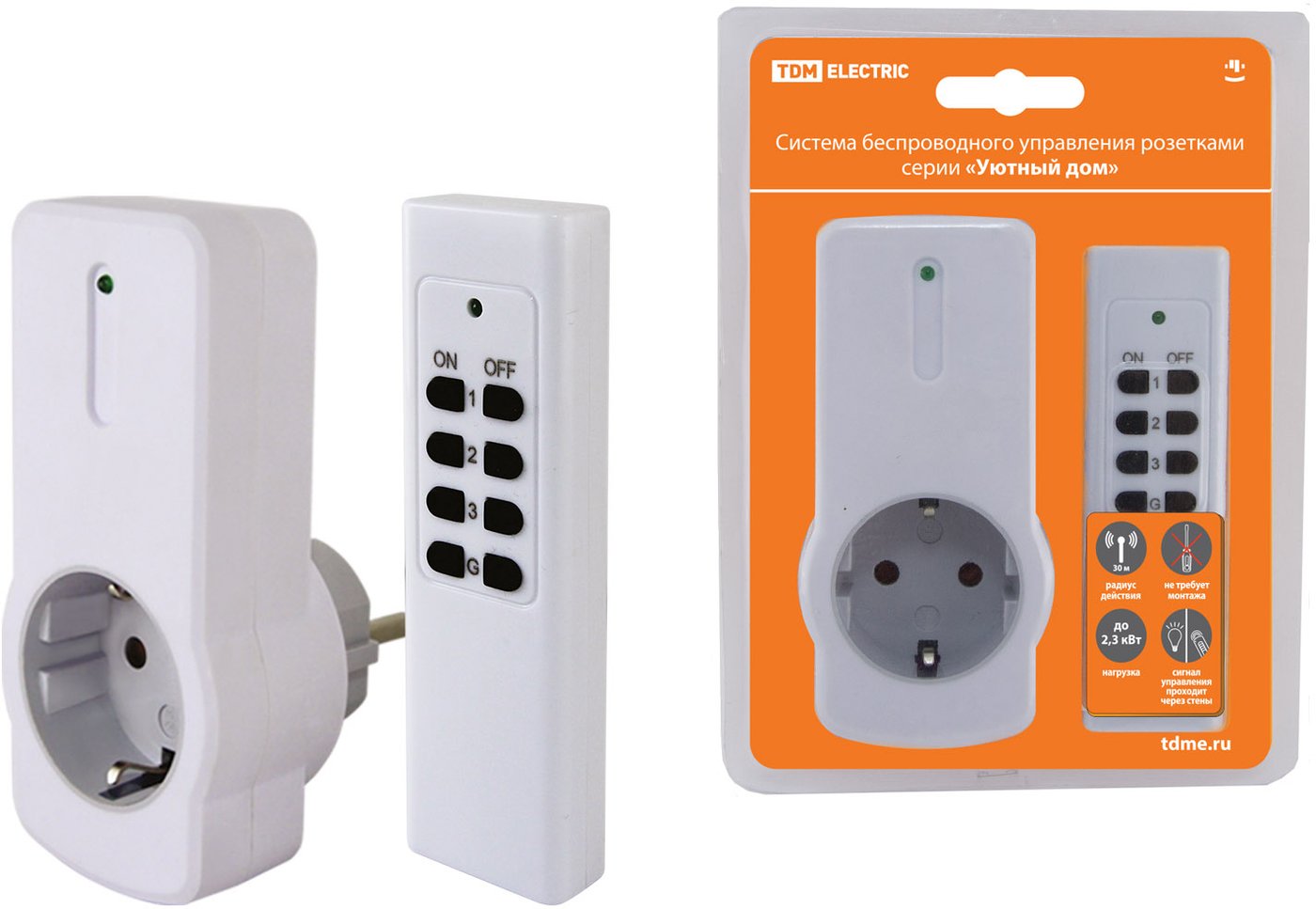 

Умная розетка TDM Electric ПУ3-Р1.1 (1 приемник) SQ1508-0204