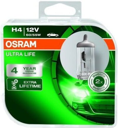

Галогенная лампа Osram H4 Ultra Life 2шт