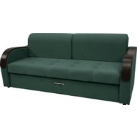 Диван Сириус Лидер-1 НПБ (Eva 19 велюр темно-зеленый)