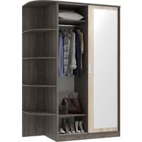 Шкаф-купе Кортекс-мебель Лагуна ШК04-02 (орех элия/дуб сонома, левая консоль)