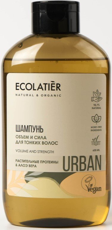 

Шампунь Ecolatier Urban Объем и сила для тонких волос 600 мл