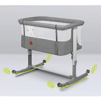 Приставная детская кроватка Lionelo Aurora (grey concrete)