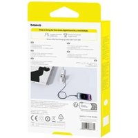 Кабель Baseus Silky Series Fast Charging Cable USB Type-C - Lightning (1 м, черный)