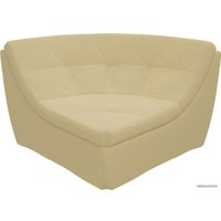 Элемент модульного дивана Лига диванов Холидей люкс 105687 (микровельвет, желтый)